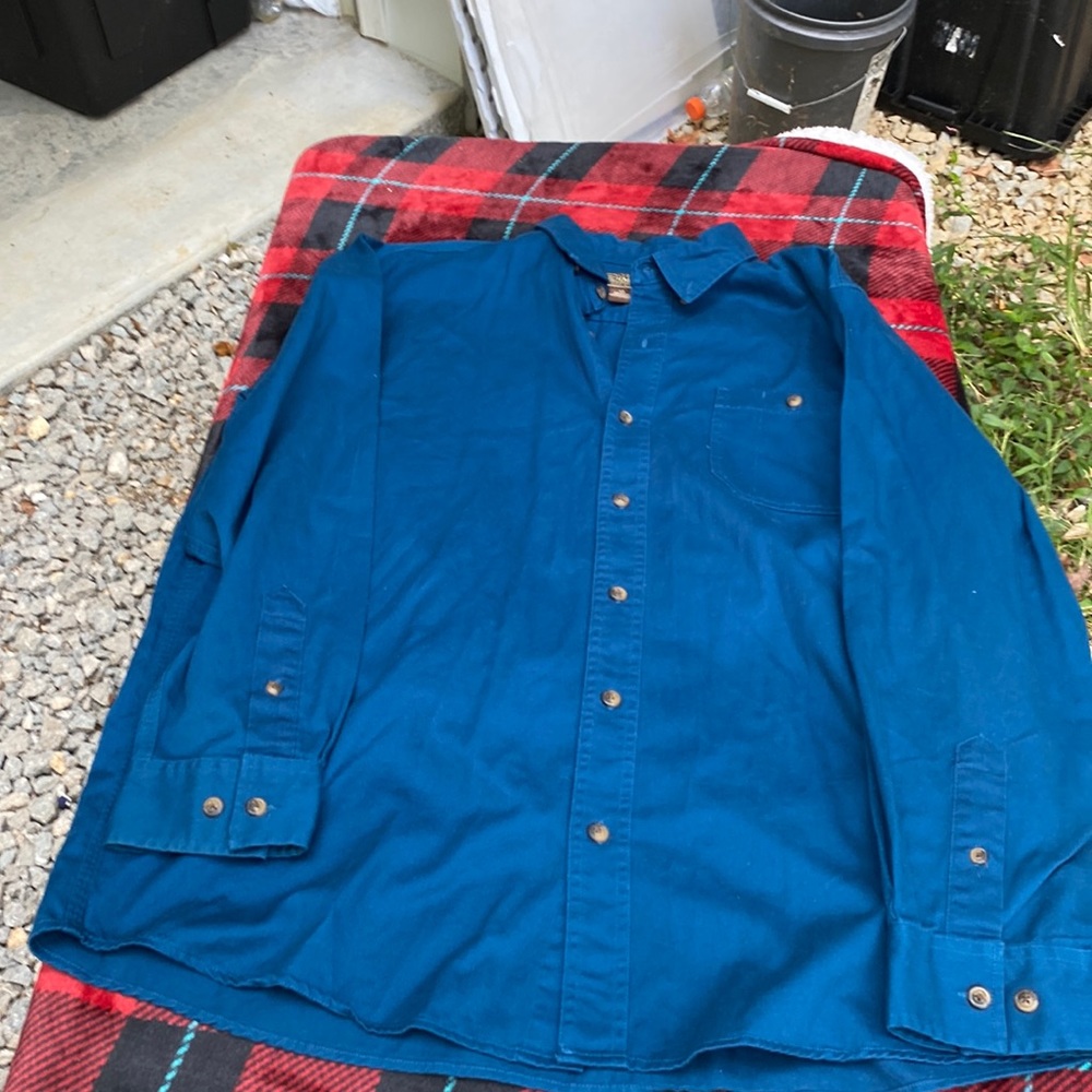 Schmidt workwear button down long sleeve shirt. #177
